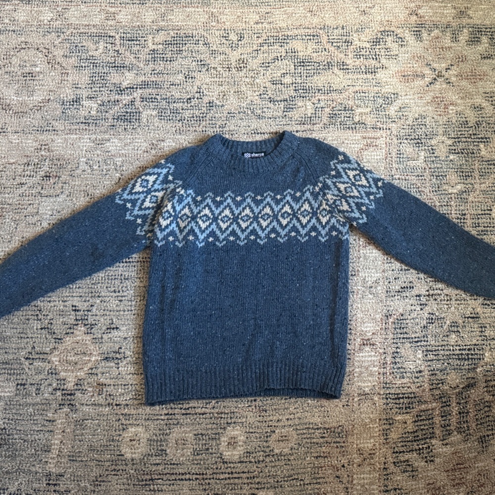 Sherpa Merino Wool Fair Isle Sweater